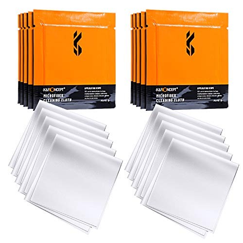 Import Microfiber Cleaning Cloths, 20-Pack Vacuum Wrapped for Camera 20 Pack