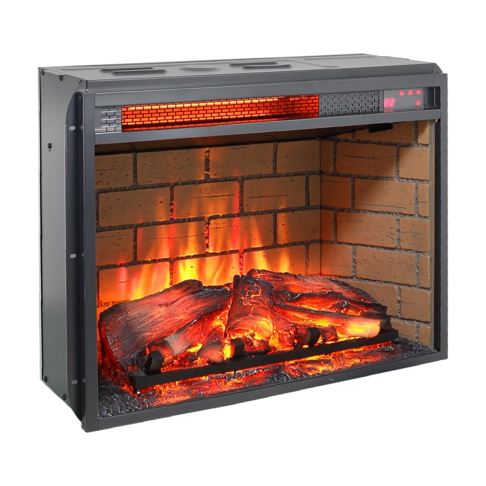 Home Office Apartment 23'' Fireplace Realistic Flame Remote Control Keep Warm