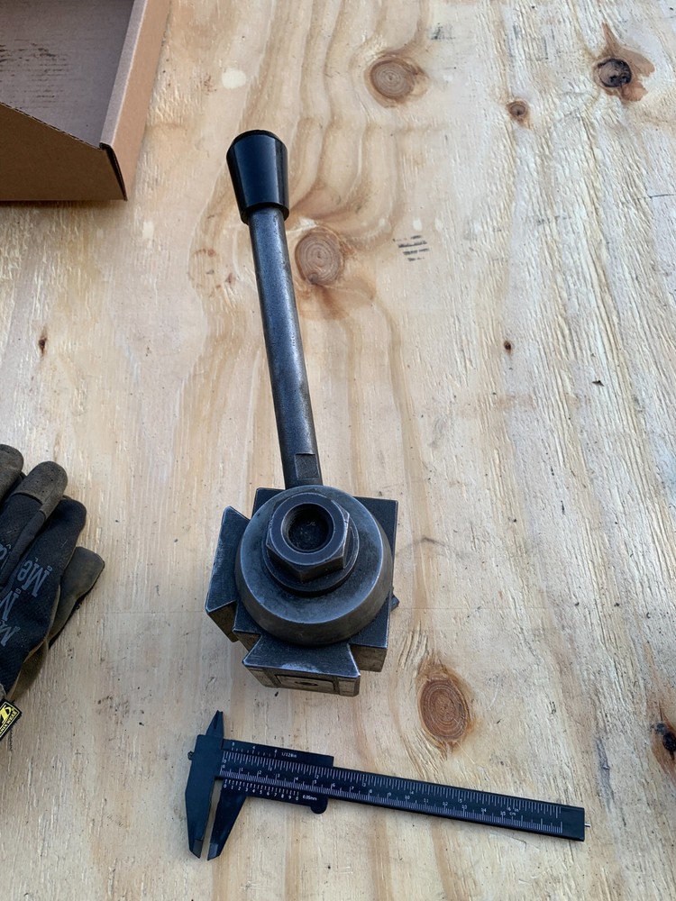 CXA Size Piston Type QC Tool Post w/T Plate for Lathe Attachment