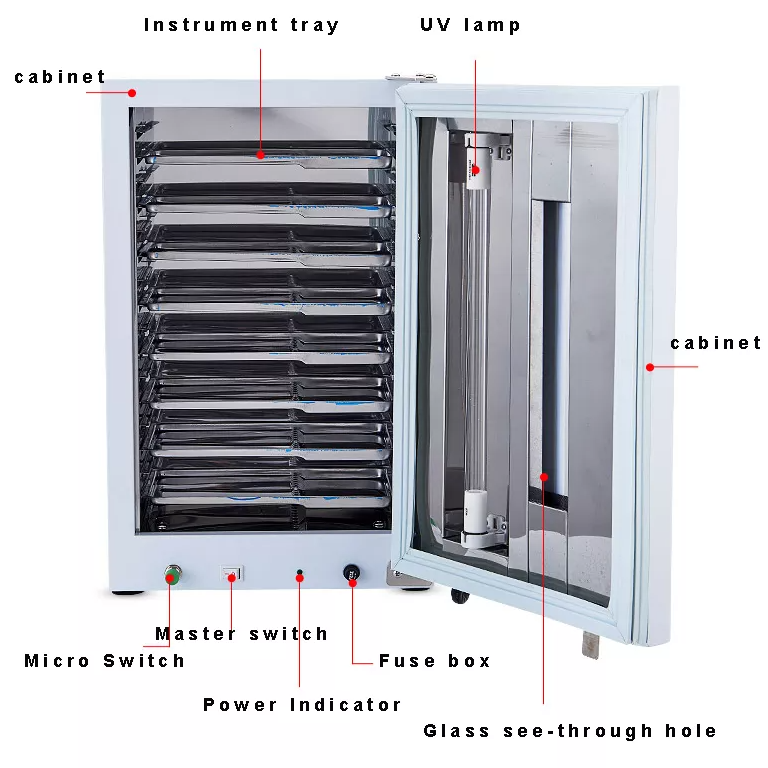 27L Ultraviolet Sterilizer Timing Function Instrument Tool Sterilization Cabinet