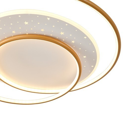 Modern LED Ceiling Light Dimmable Pendant Lamp Flush Mount w/Remote Control 51W