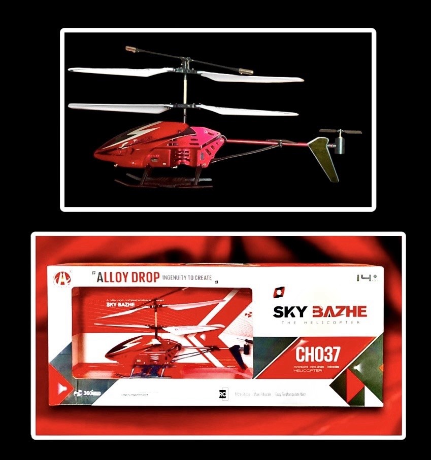 Sky BAZHE 360° Eversion Rechargeable Helicopter Enhanced CHO37 Full 3D Flight