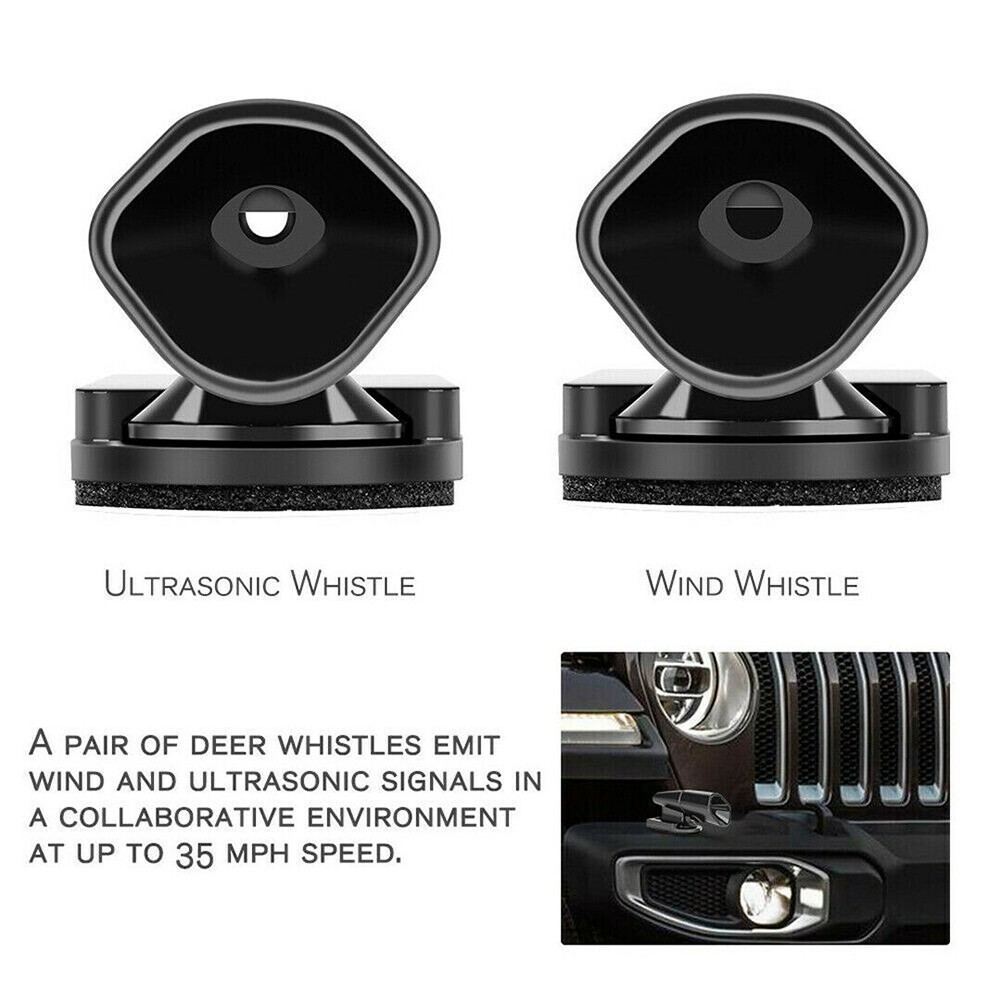Ultrasonic Car Deer Whistle Animal Repeller Auto Safety Fits All Vehicles