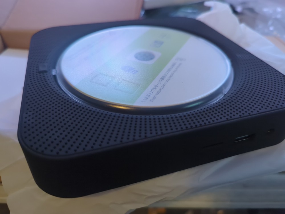 MICOCIOUS Black Portable CD Player with Bluetooth Desktop CD Player