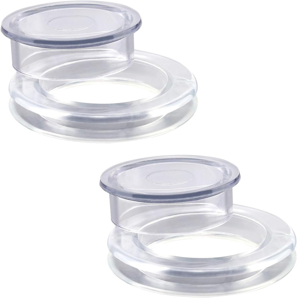 2 Sets 2 Inch Silicone Patio Table Umbrella Hole Ring and Cap for Patio Deck