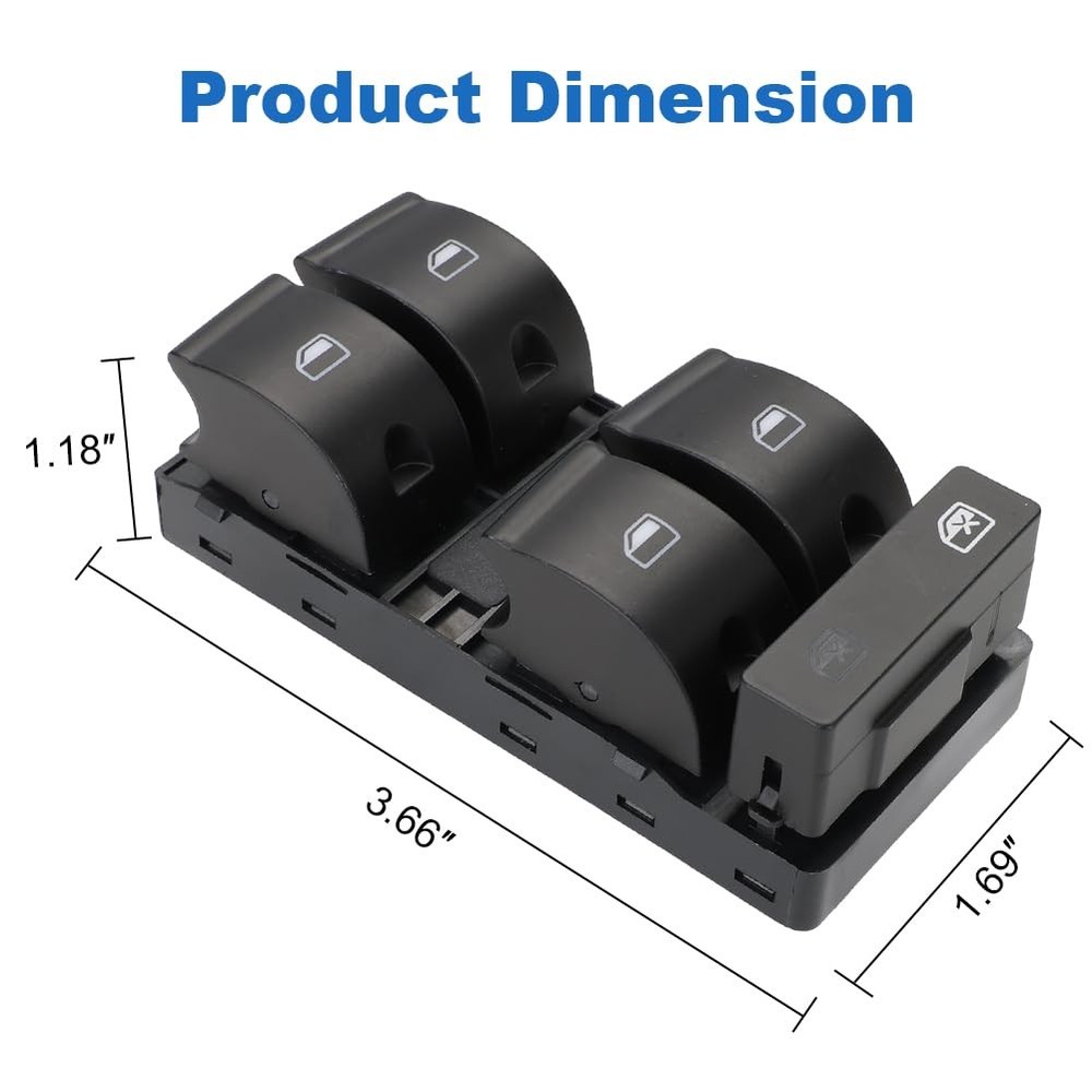 WMPHE Power Master Window Switch Compatible with Audi A4 & Quattro 2002...