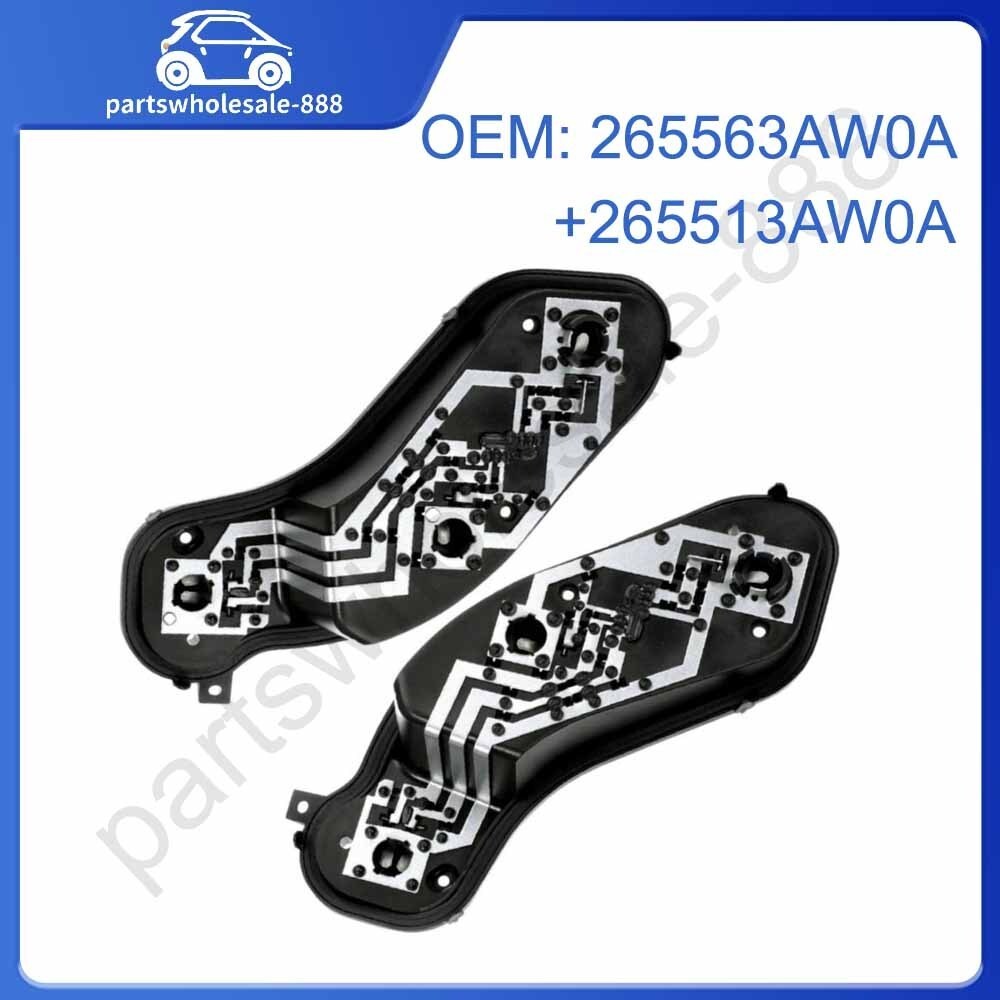 2Pcs Rear Taillight Socket Assembly Left & Right Side Fit For Versa 2012-2018