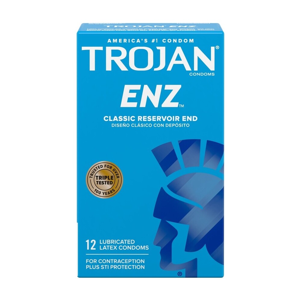 Trojan Condoms - ENZ Lubricated - 12 count