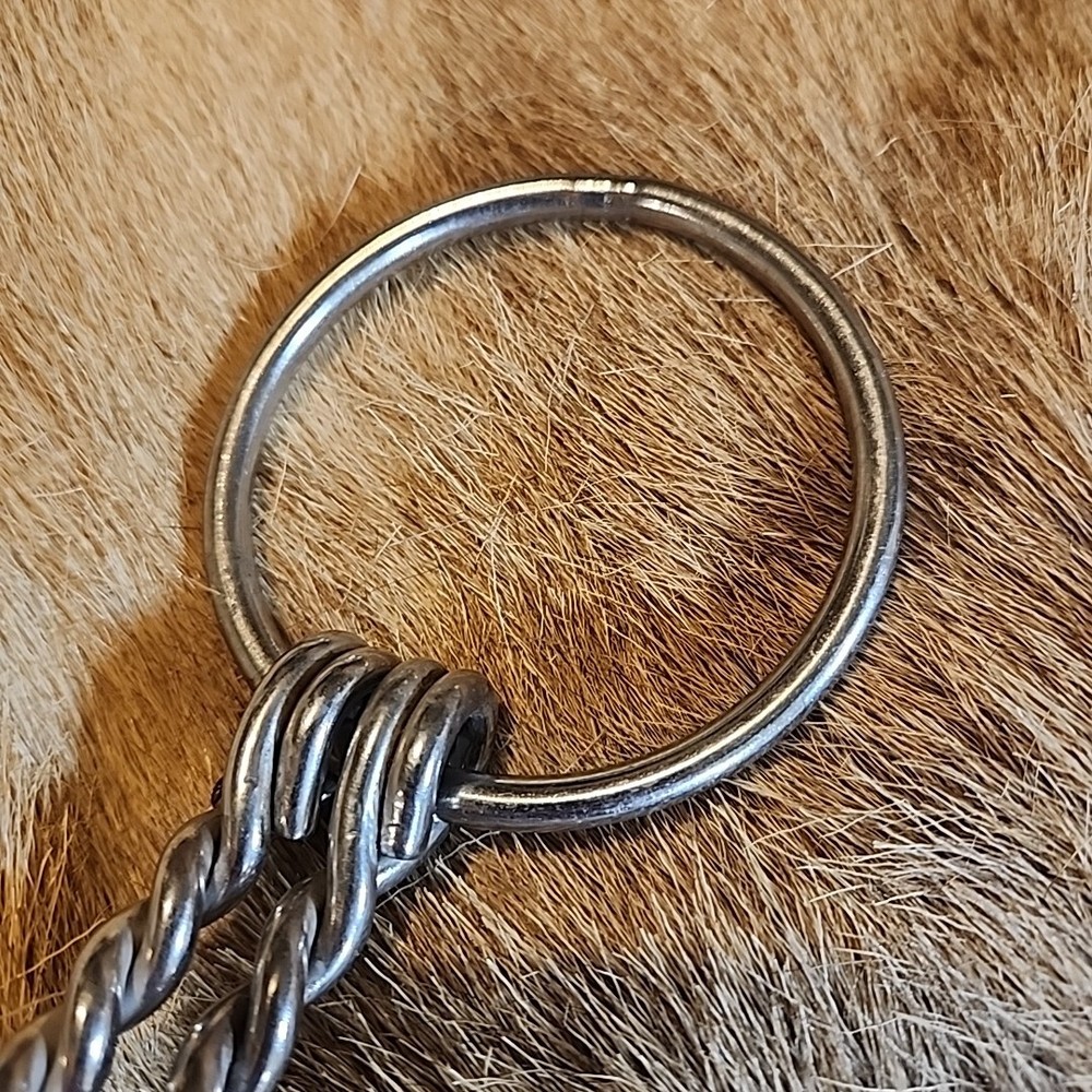 S/S Double Braided Offset Snaffle Bit
