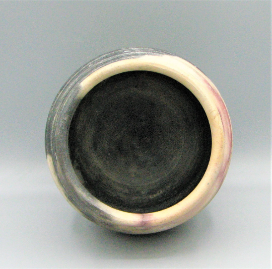 Swirled Pit Fired Decorative Ceramic Pot #2132 Free Shipping