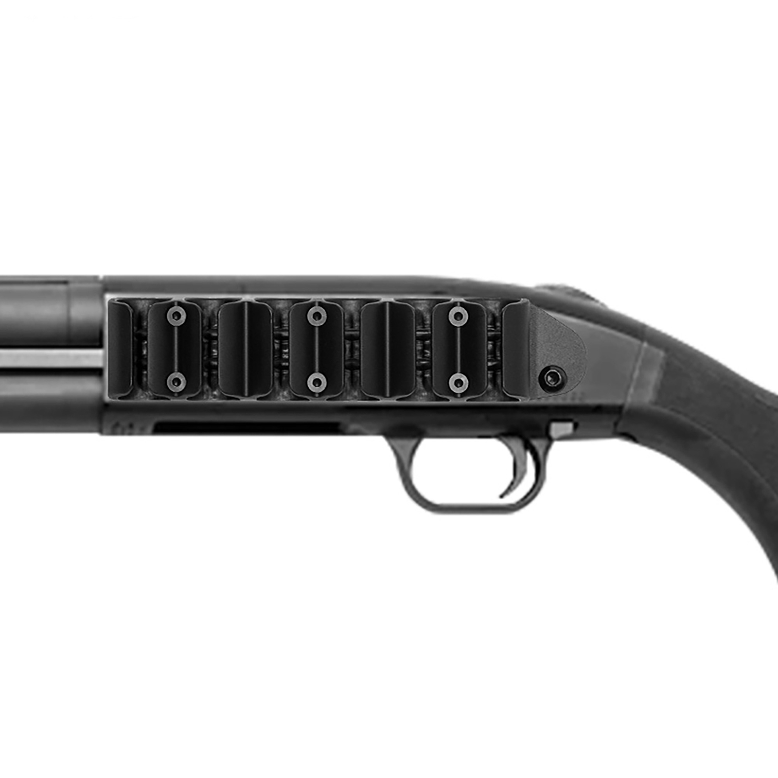 Aluminum Base Polymer Side Saddle Mossberg 500 590 Shotgun Shotshell Carrier
