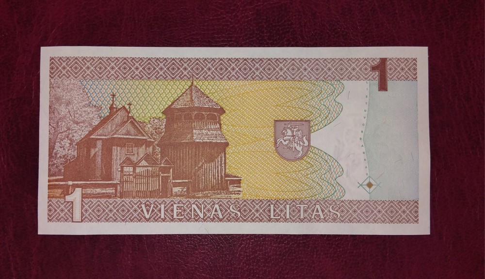 Lithuania 1 litas banknote,1994year,unc