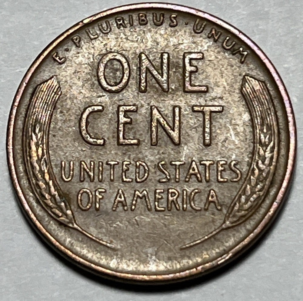 1942 Wheat Penny Error Deformed 2 Date Error