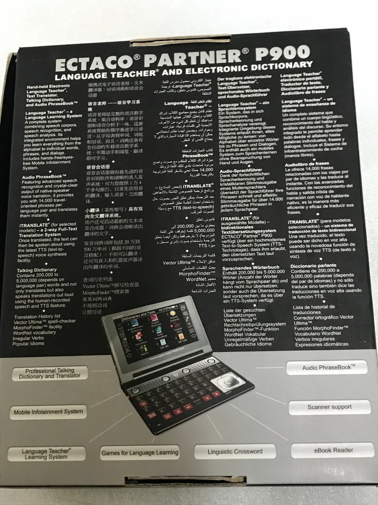 new partner ectaco p900 spanish