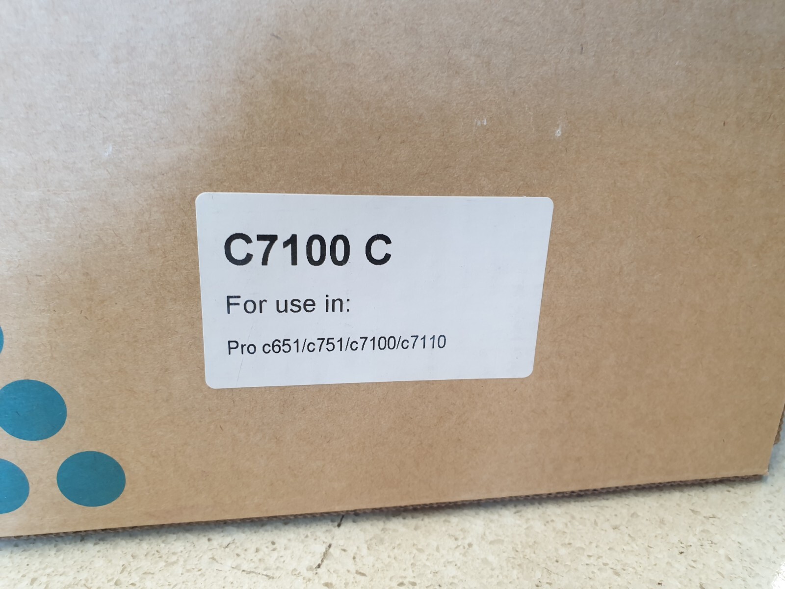 Compatible Ricoh 828329 (828387) Cyan Toner for Pro C651 / C751 / C7100 / C7110