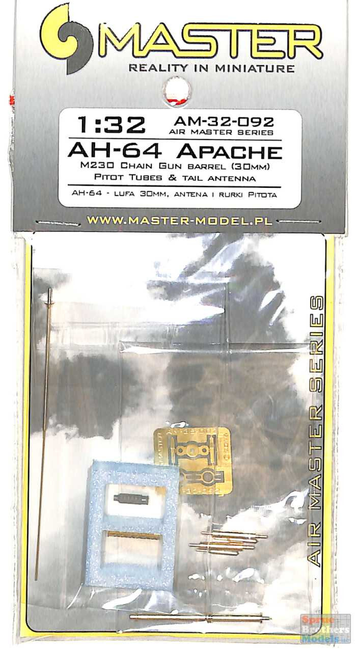 MASAM32092 1:32 Master Model - AH-64 Apache Detail Set