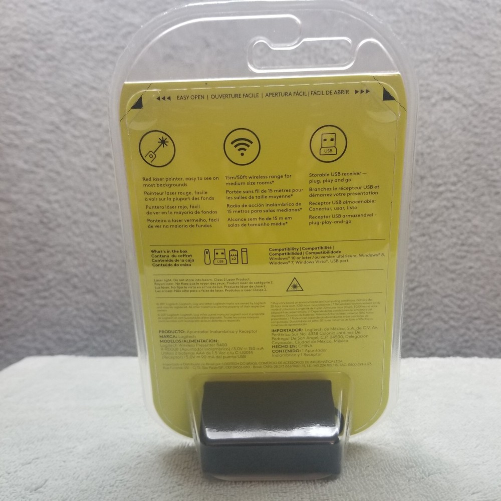 Logitech R400 Laser Presentation Remote - Black