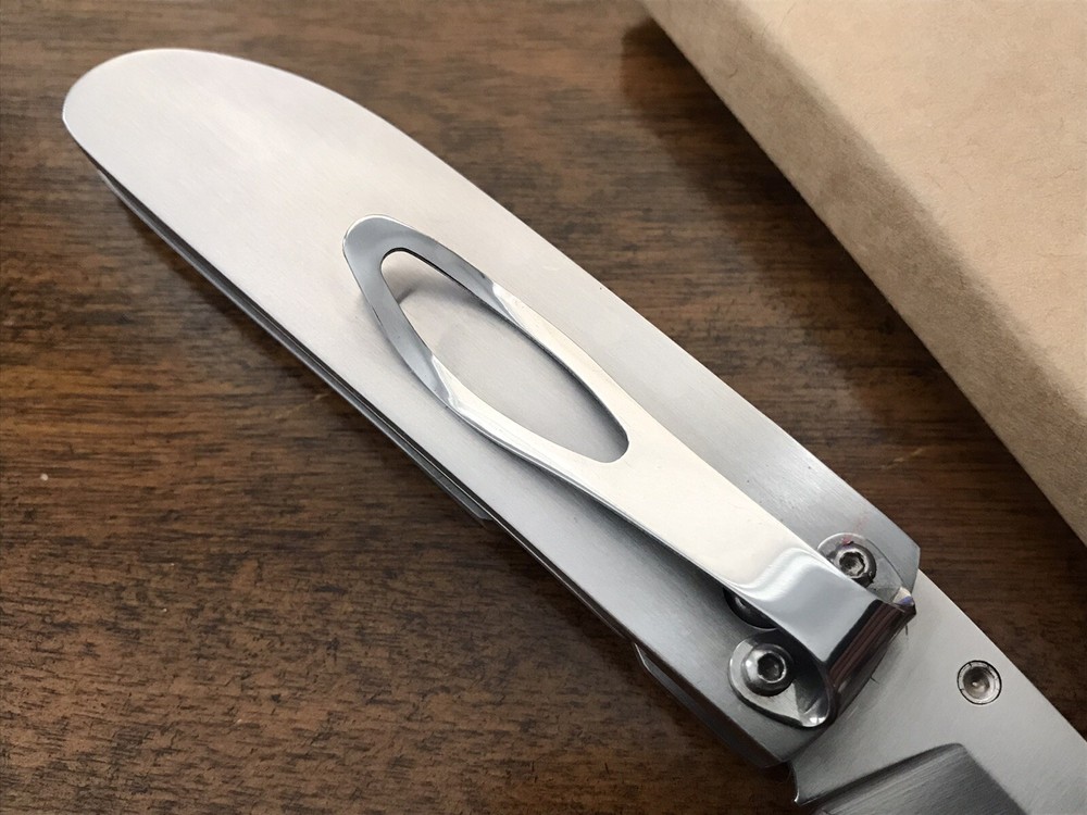 Santa Fe Stoneworks Custom Folding Knife Eagle Inlay USA