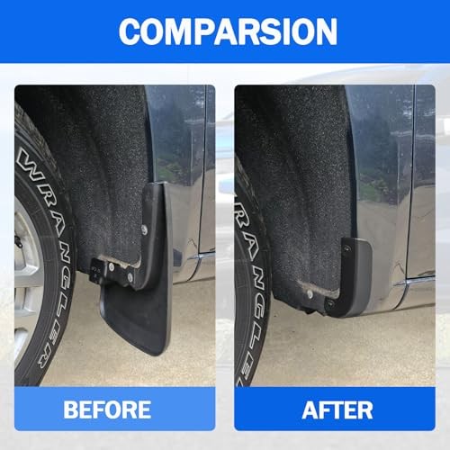 Mud Flap Deletes for Chevy Silverado - Front & Rear Mud Flap Replacement Kit