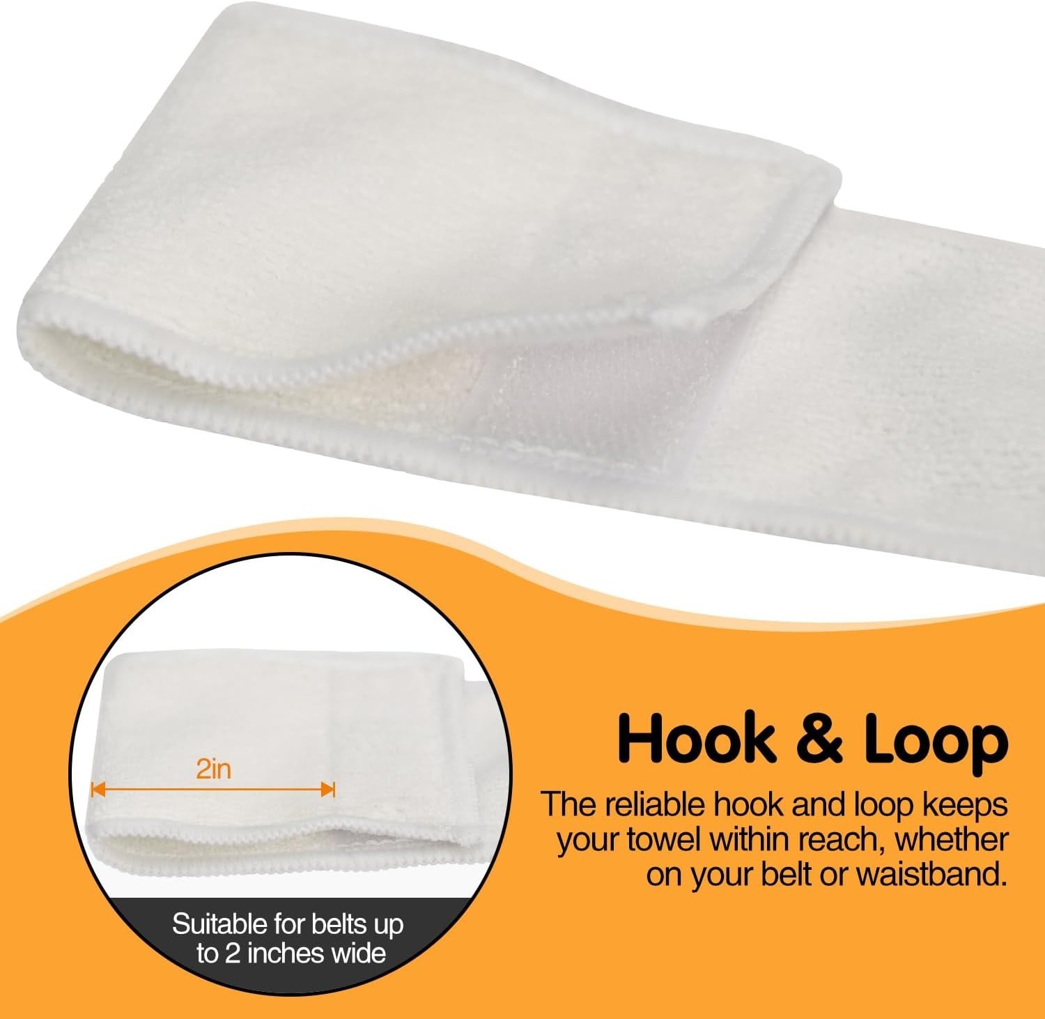 Football Towel, Streamer Thin Sports Towel with Hook and Loop Closure, for Dryin