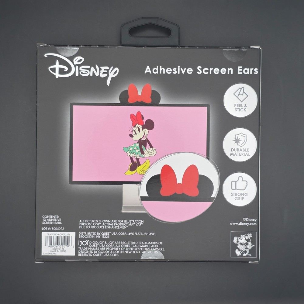 Adhesive Ears for Monitors - Minnie Mouse