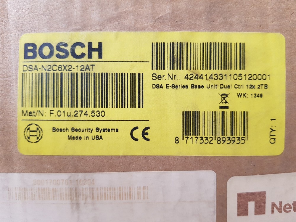 BOSCH DSA-N2C6X2-12AT Bosch security systems