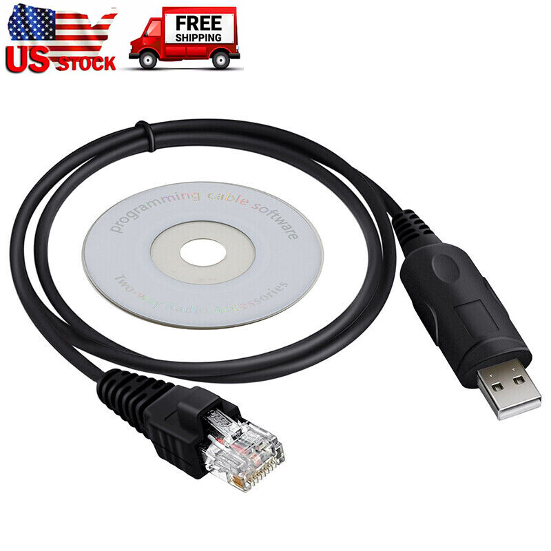 USB Programming Cable For Kenwood TK-7102H TK-7102K TK-7102M TK-8102H Radio