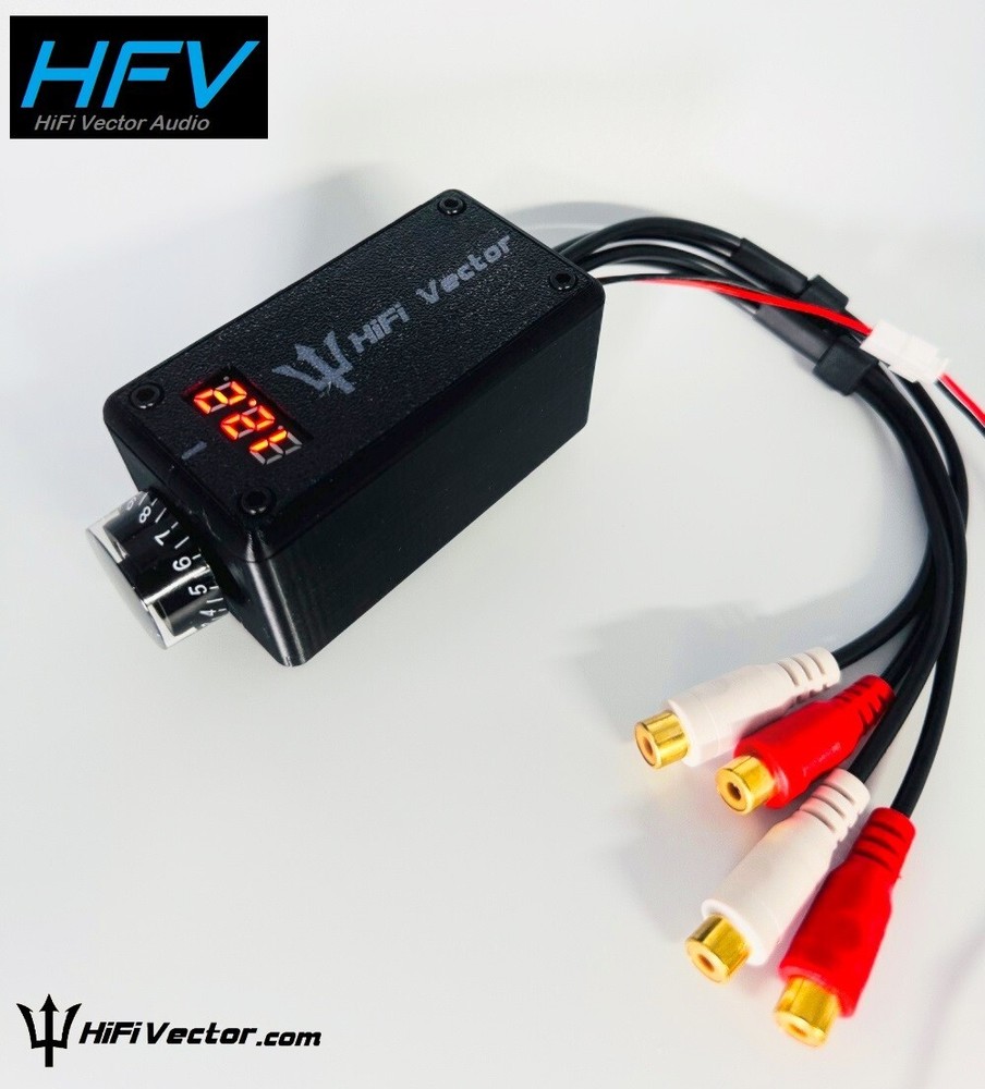 Black Subwoofer amplifier RCA level Remote Bass Knob control with VOLTMETER