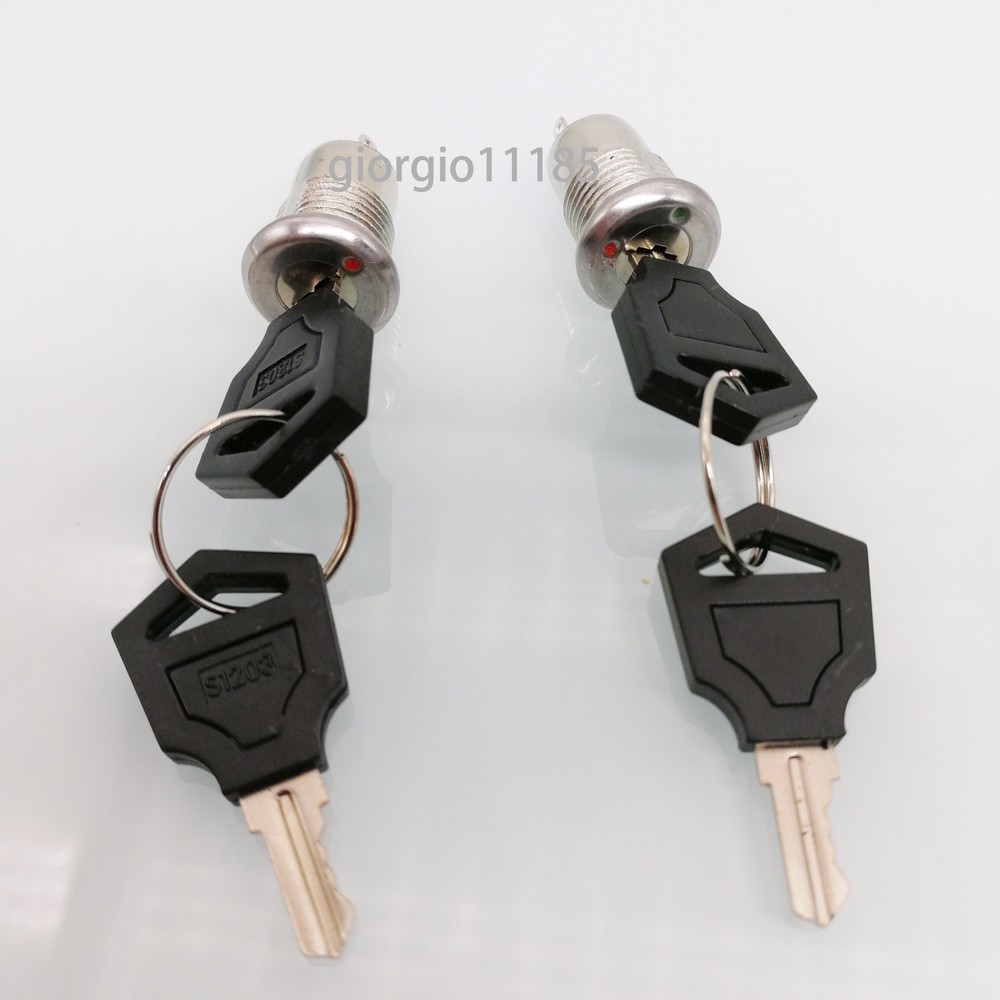 2pcs key switch ON/OFF lock switch two keys ignition function
