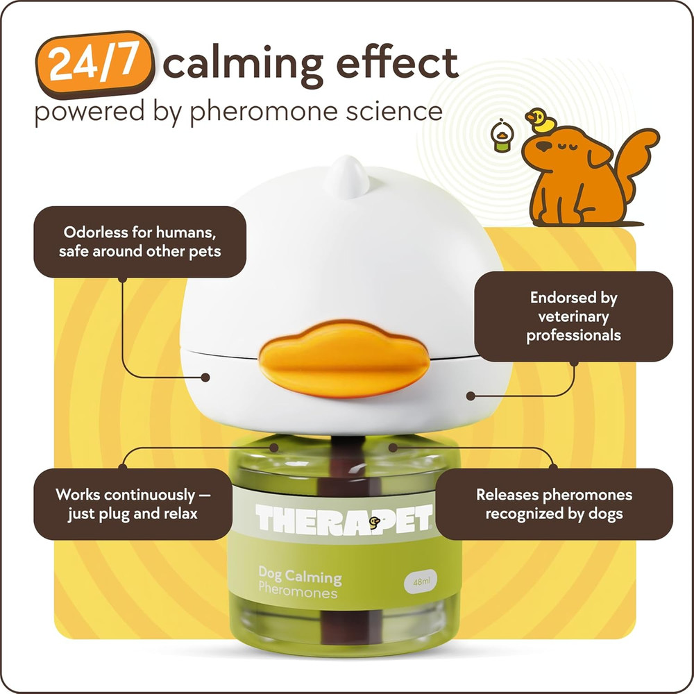 2-Pack 120-Days Dog Calming Diffuser Kits - Dog Pheromone Diffuser for Stress, D