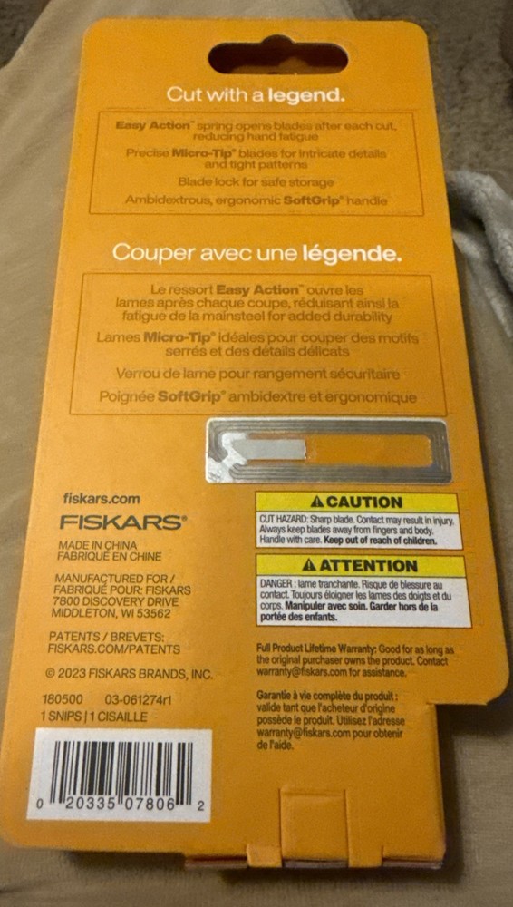Fiskars Fabric Snips - 5” Scissors - NEW