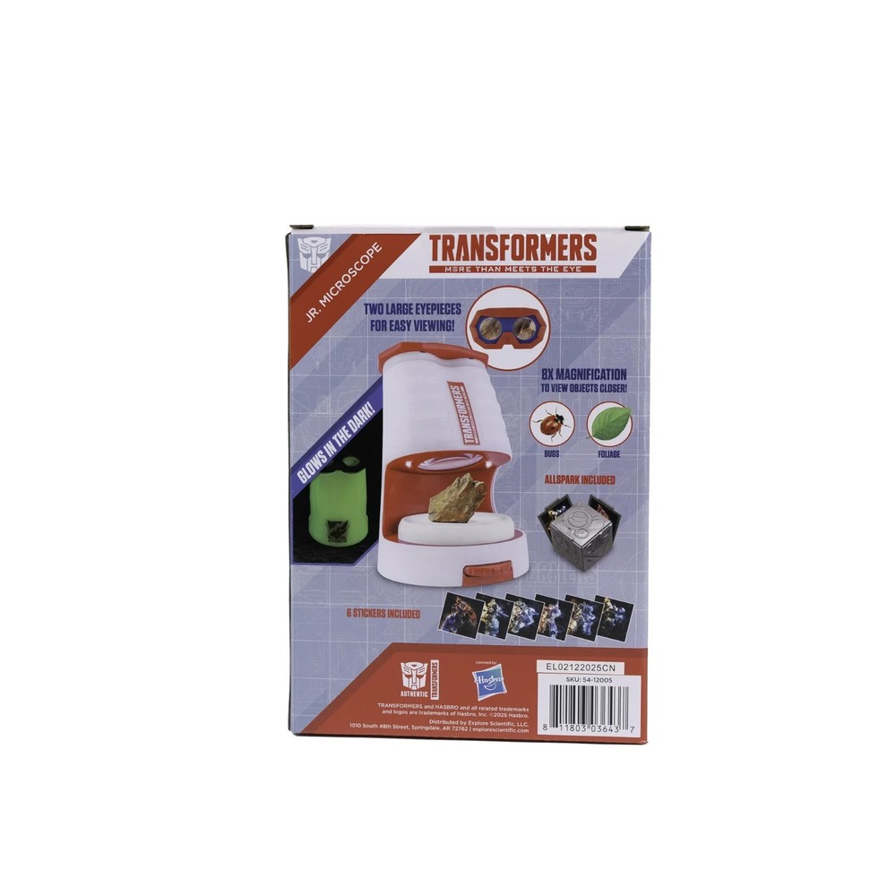 2025 TRANSFORMERS Hasbro JR. MICROSCOPE 8x Magnification/STEM/Digital NEW Read