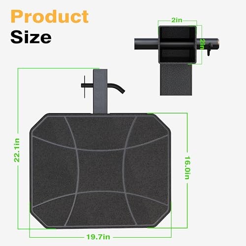 Pet Ramp Step for 2" Hitch Receiver, Dog Ramp for Single-Step Basic