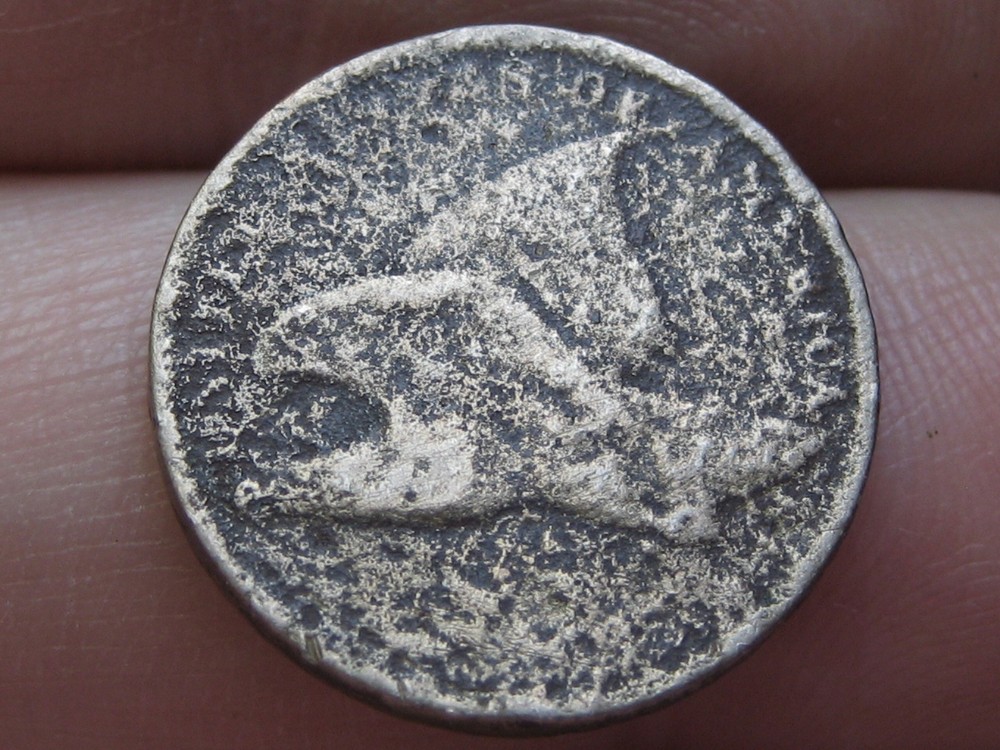 1856-1858 Flying Eagle Penny Cent- About Good Details