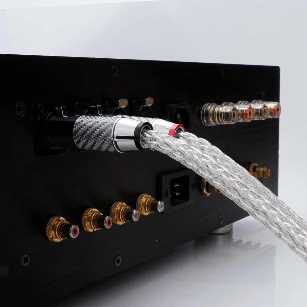 Pair OCC Silver Plated Interconnect Audio Cable HI-FI Balanced XLR Cable