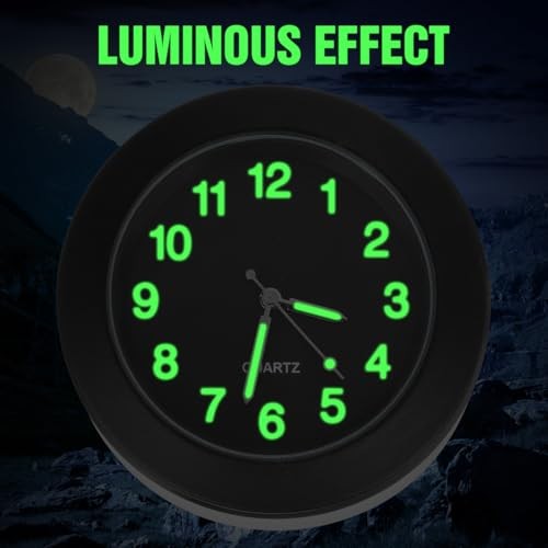 7/8 Handlebar Luminous Dial Motorcycle Clock, Waterproof Motorcycle Handlebar
