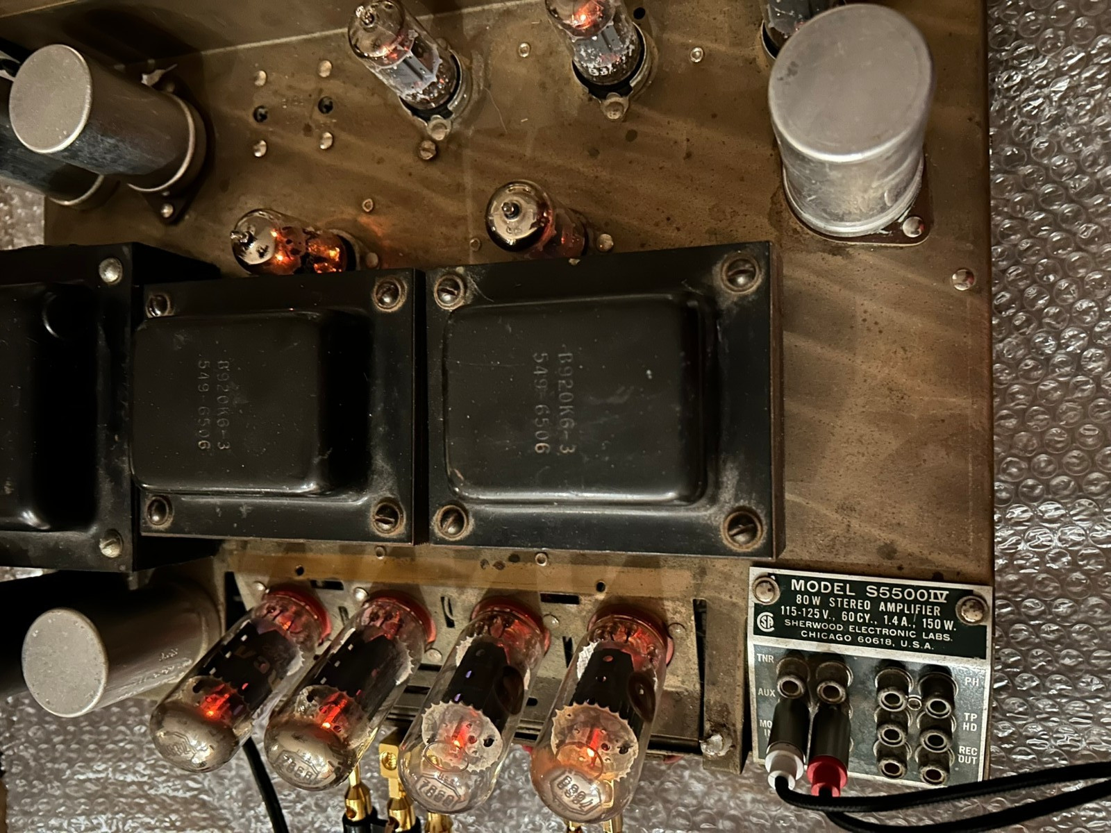 Sherwood S-5500 IV Integrated Tube Amplifier Amp S5500IV VINTAGE See Video