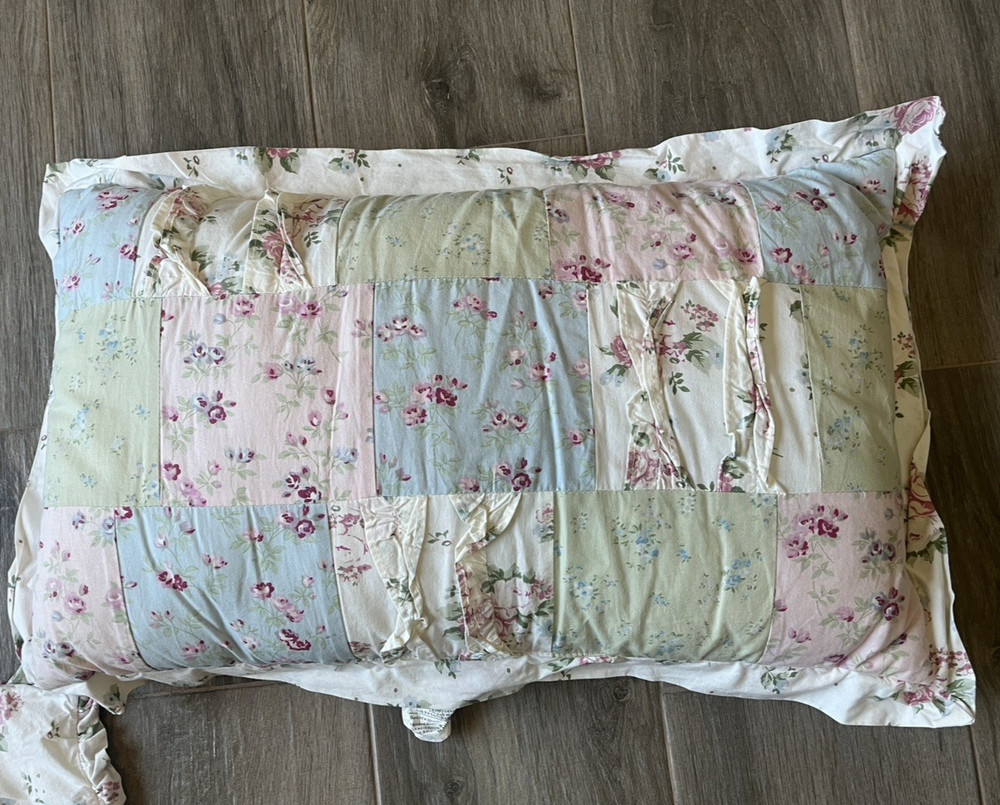 Rachael Ashwell Shabby Chic Quilted Patchwork Pillowcase & Accent Pillow