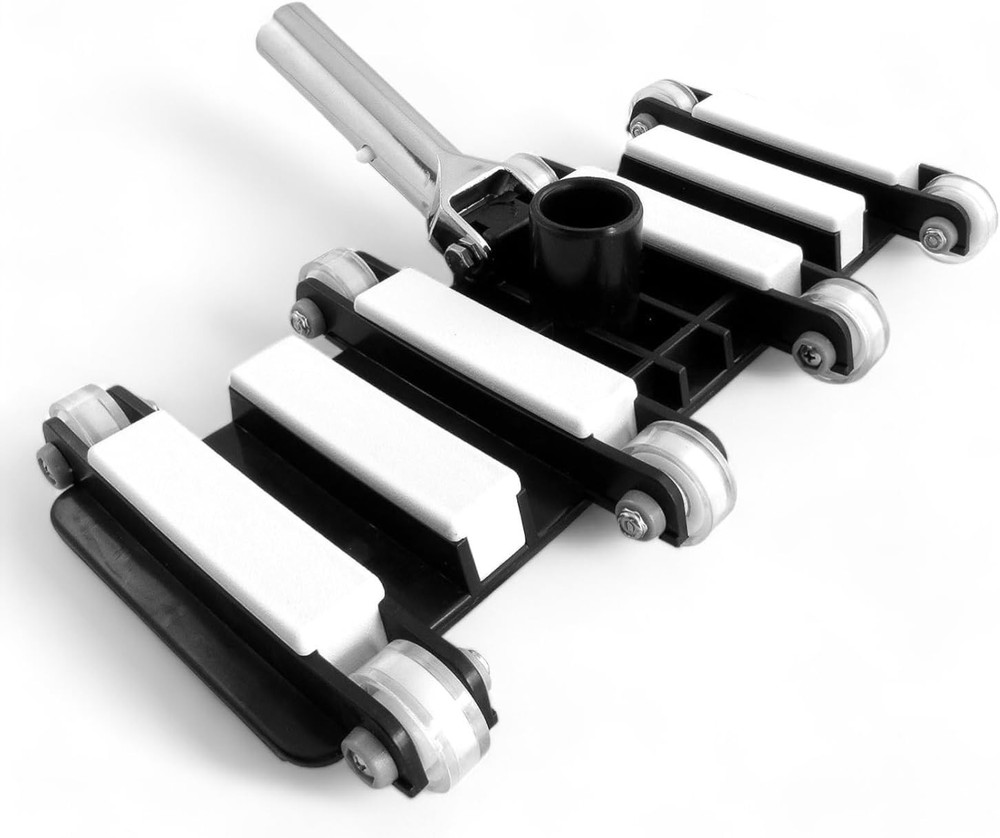 Heavy-Duty Pool Vacuum Head with 14.4" Cleaning Area - Compatible & Efficient