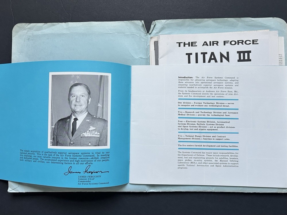 1966-1967 U.S. Air Force Systems Command Press Information Kit Folder Lot