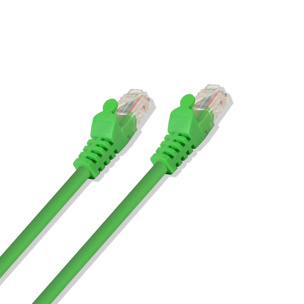 1FT Cat5e UTP Ethernet Network Patch Cable RJ45 Lan Wire Green (25 Pack)