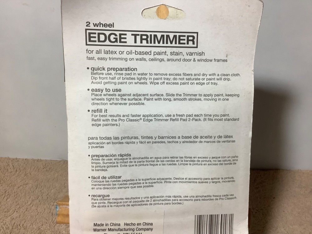 Warner Tool Products- 2 Wheel Paint Edge trimmer New (sealed)