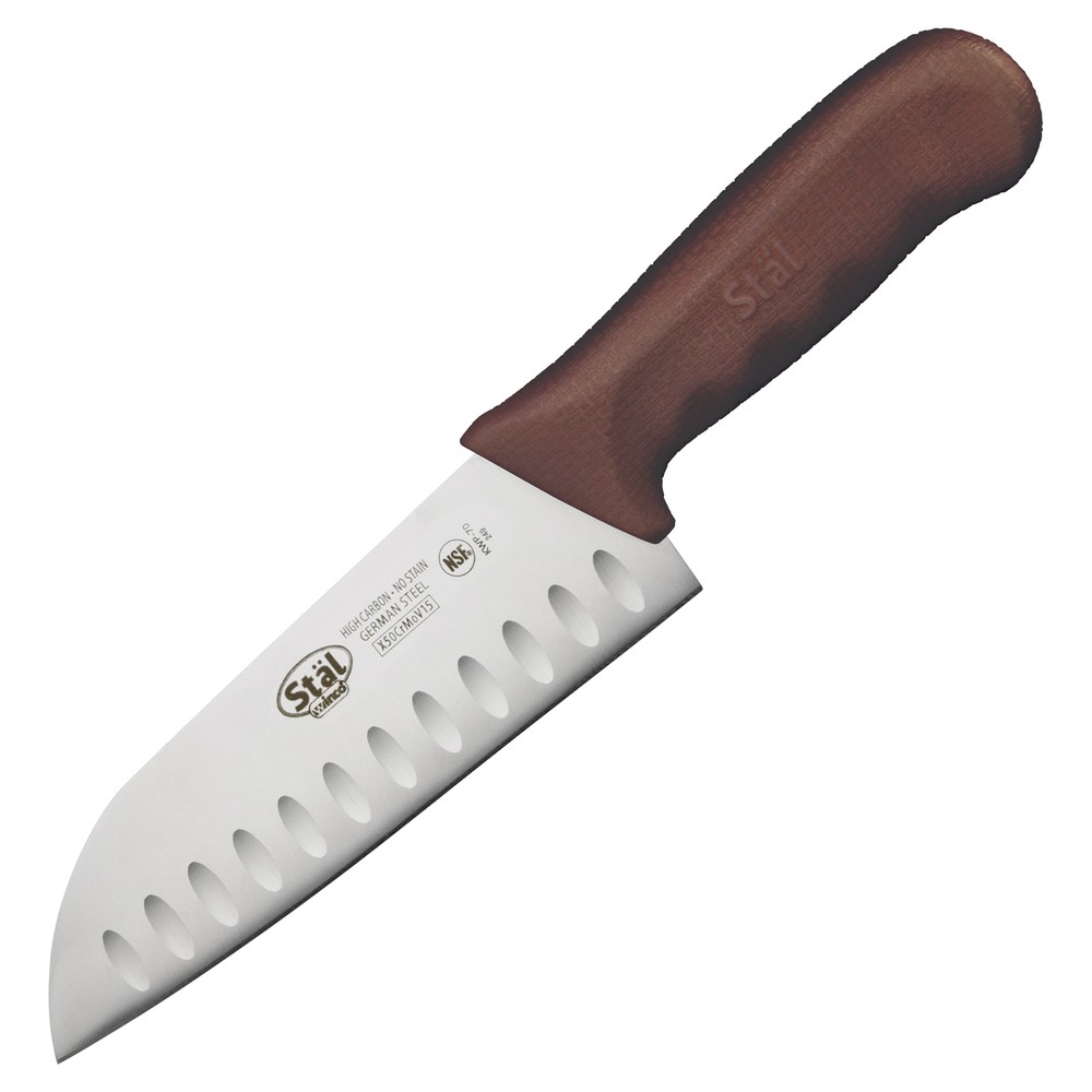 7" Santoku Knife, Brown PP Hdl (6 Each)