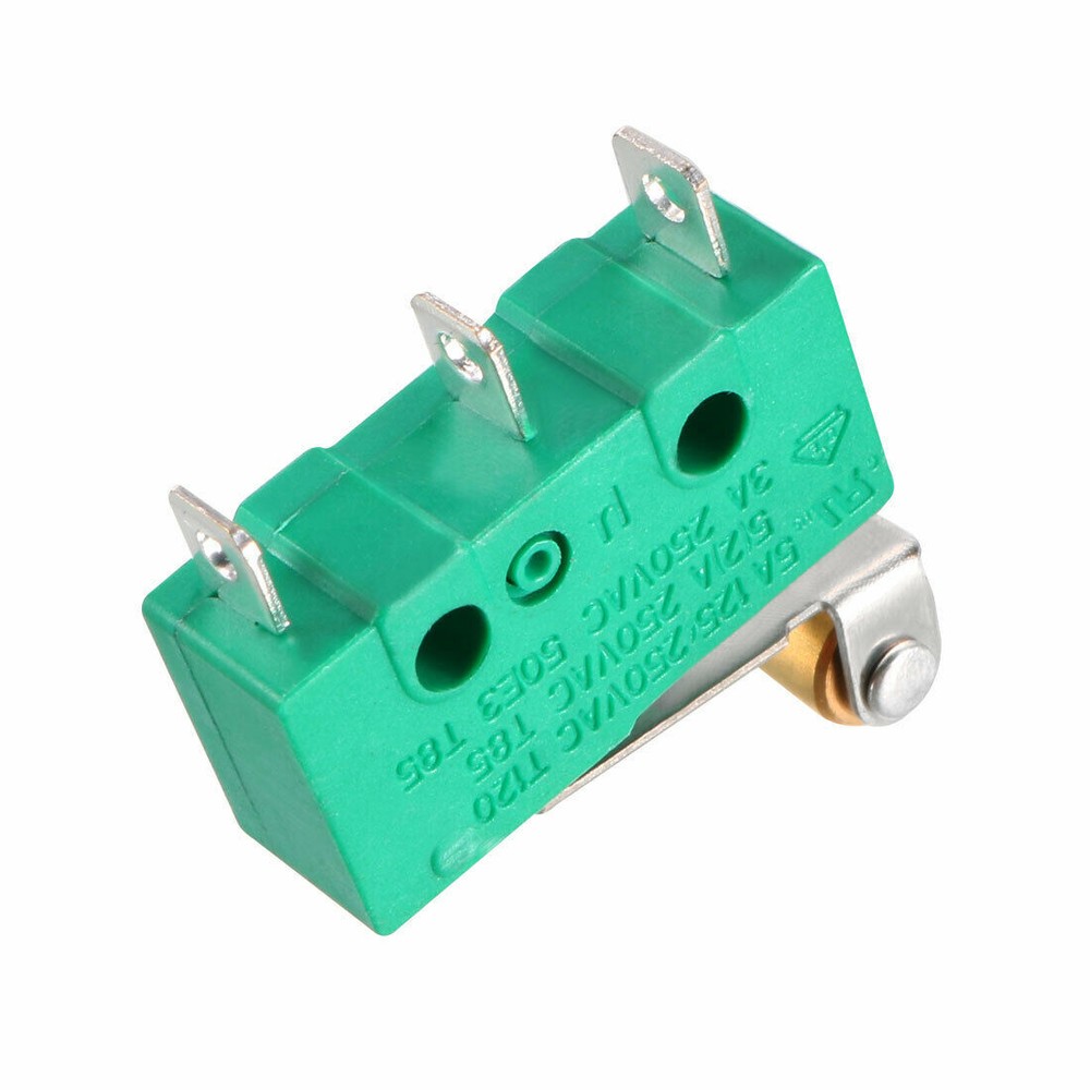 10x Roller Limit Switch Lever Hinge Micro SPDT AC 125V/250V DC 12V Small Green