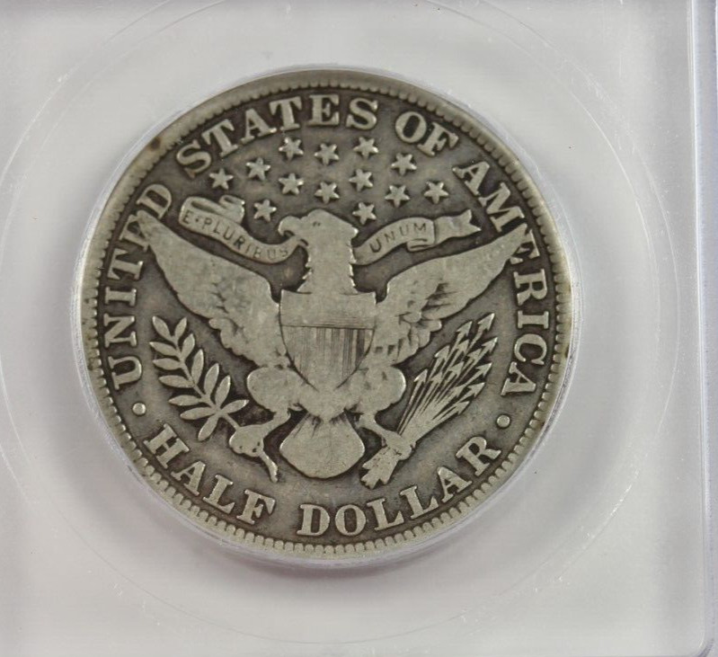 1909 Barber Half Dollar : ICG VG08