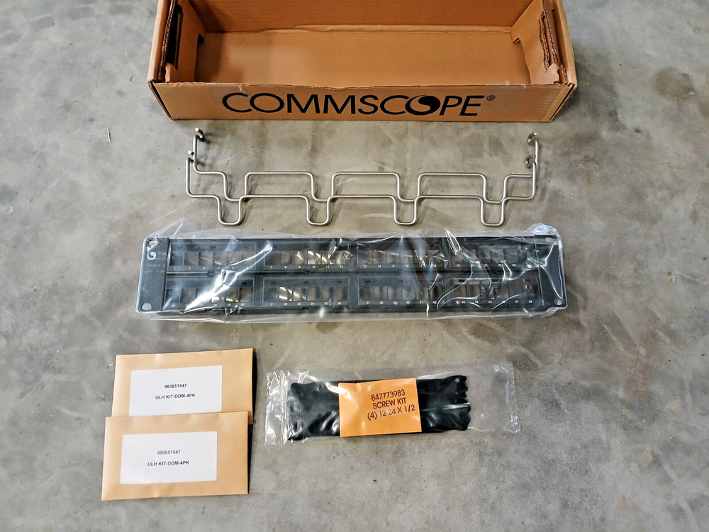 CommScope 48 Port Discrete RJ46 Patch Distribution Panel / CPP-UDDM-SL-2U-48