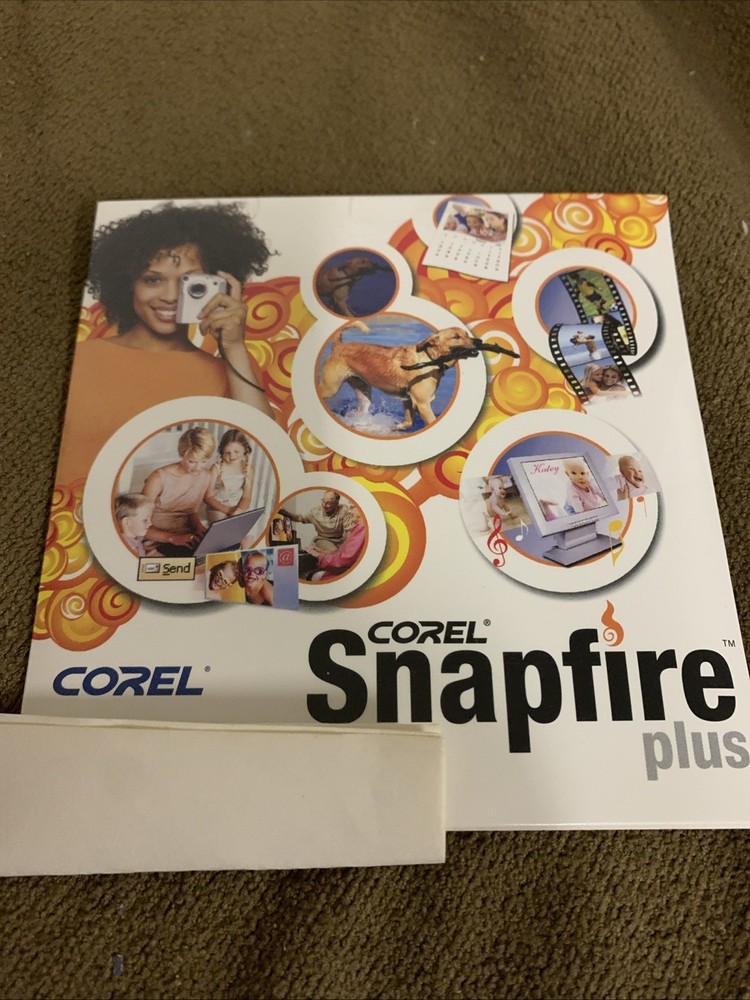 Corel Snap fire Plus New Sealed Vintage Software Computer Image