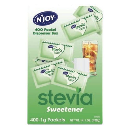 N'Joy Stevia Artificial Sweetener, 0.04 oz Packet, 400/Box