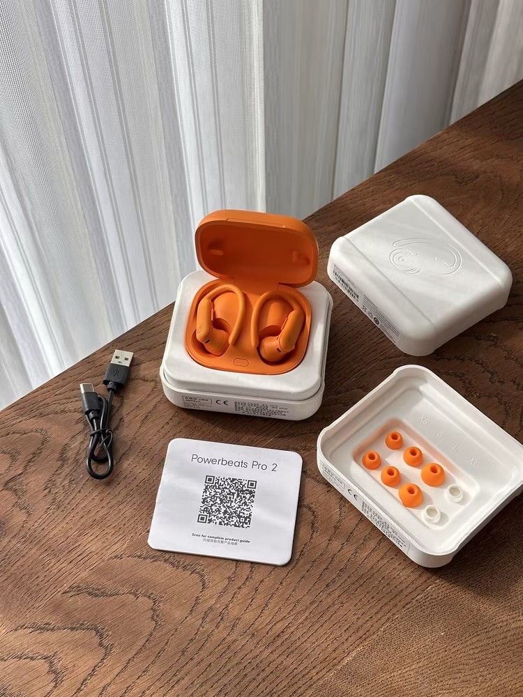 Orange Powerbeats Pro2 Wireless Active Noise Canceling Bluetooth Earhook Earbuds