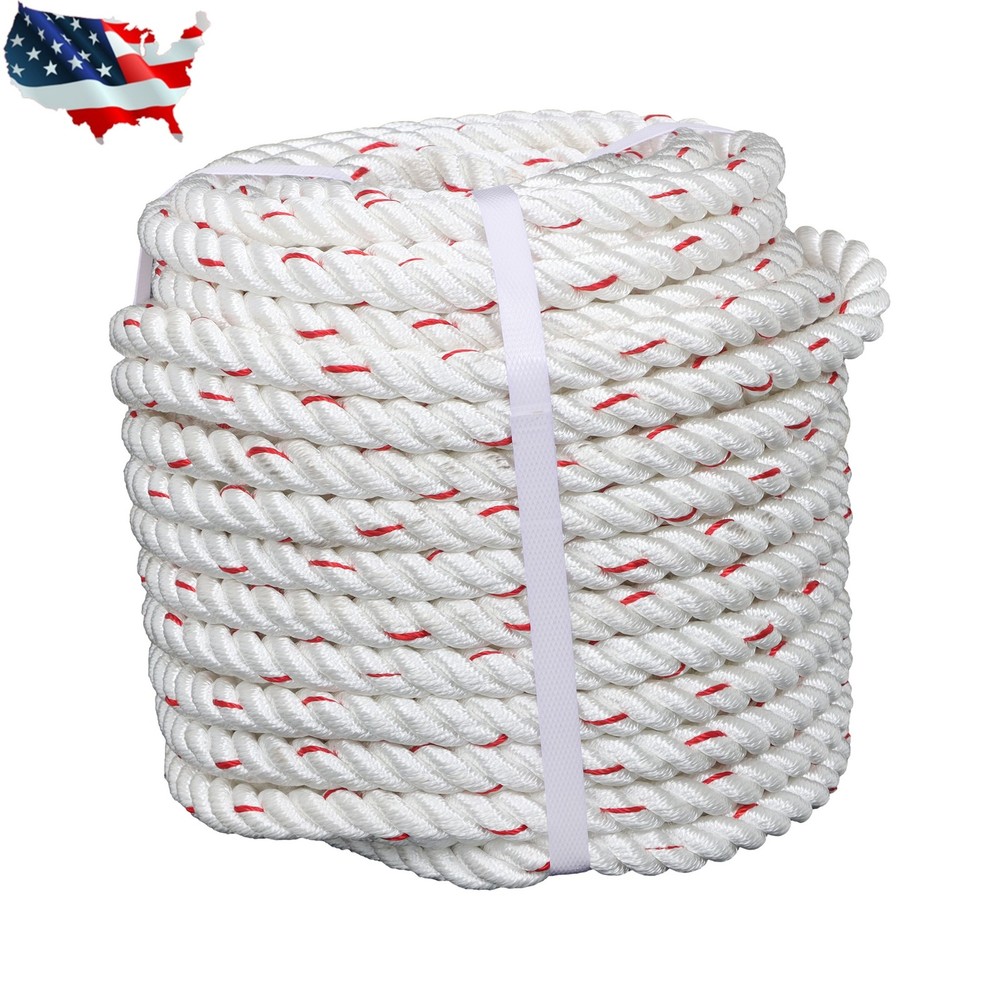 Pulling Rigging Line 5/8" × 120' Double Braid Nylon Polyester Arborist Bull Rope